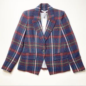 Veronica Beard Zane Plaid Dickey Jacket 
